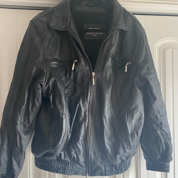 Size large real leather jacket - Picture 1 of 6